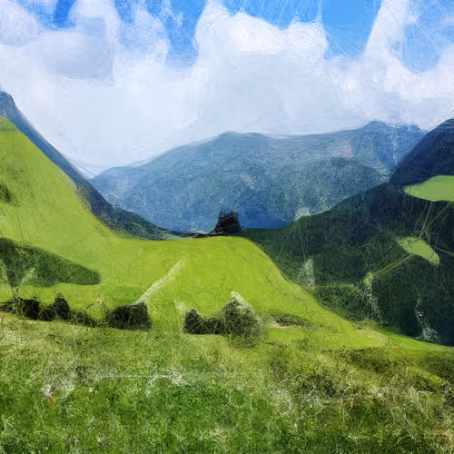 Landscapes #510 — Green landscapes