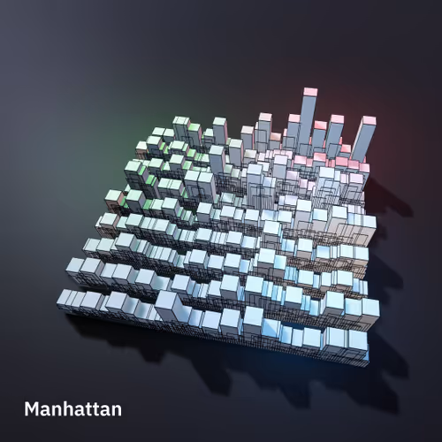 Manhattan as rendered by a quantum computer